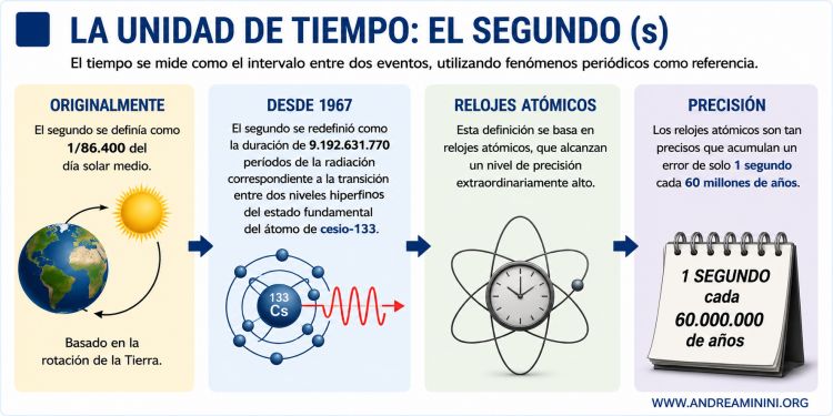 medición precisa del tiempo mediante relojes atómicos