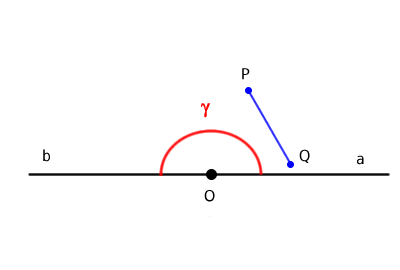 ángulo llano considerado convexo