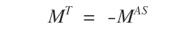 Relación entre una matriz antisimétrica y su traspuesta