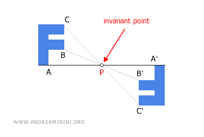 the central point of symmetry is a fixed point