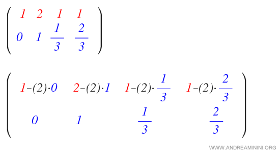 Application à la ligne 1