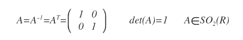 example of a matrix in the special orthogonal group