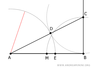la proporción áurea del segmento