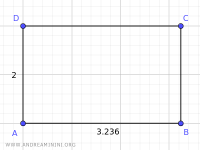 ejemplo de un rectángulo áureo