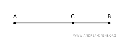un segmento AB