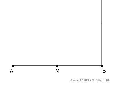 el punto medio del segmento