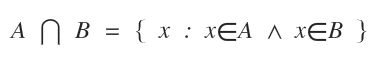 notación de intersección de conjuntos