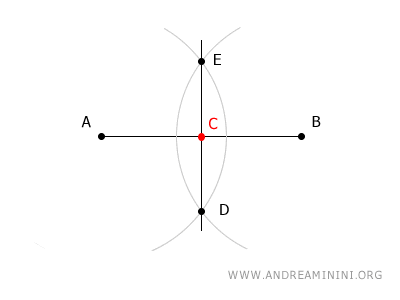cómo encontrar el punto medio de un segmento