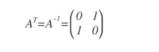 La traspuesta de A es igual a su inversa