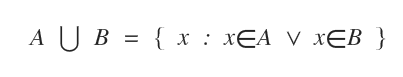 notación de la unión