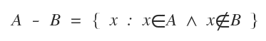 notación del conjunto complemento