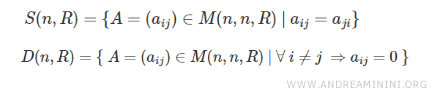 Las matrices diagonales son simétricas