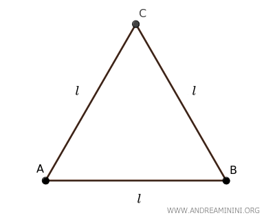 triángulo equilátero