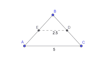 midpoint segment property in any triangle