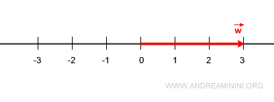 vector w de módulo 3